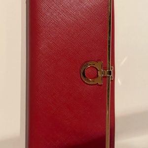 Womens Red Salvatore Ferregamo Wallet